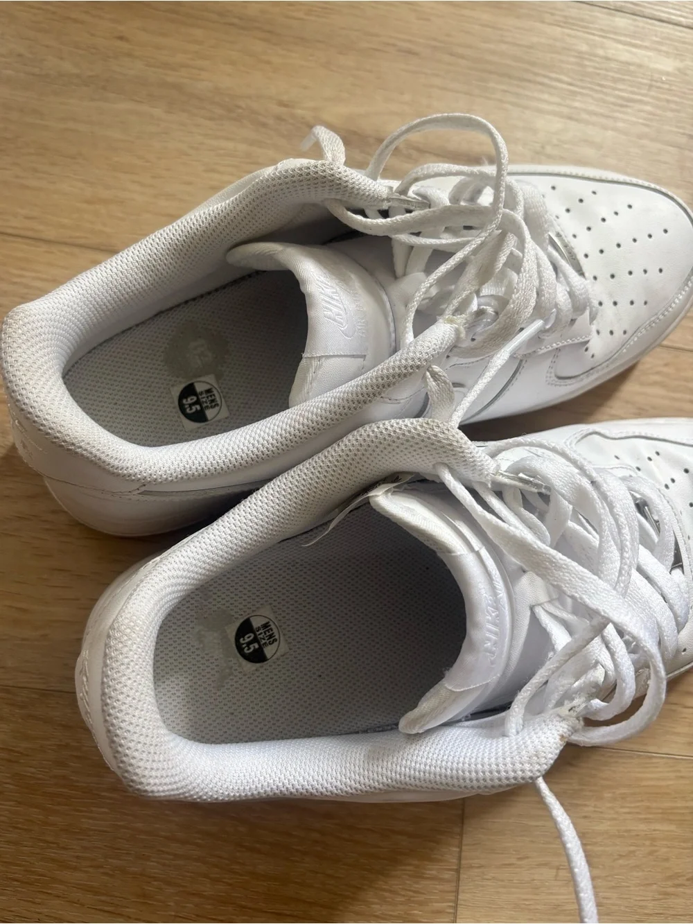 Nike All White Air Force 1 Size 9.5
